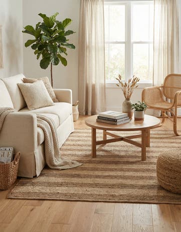 7' 10 x 7' 10 Handmade Braided Jute Square Rug
