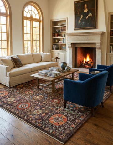 6' 8 x 8' 11 Hand Knotted Ariana Ziegler Oriental Rug
