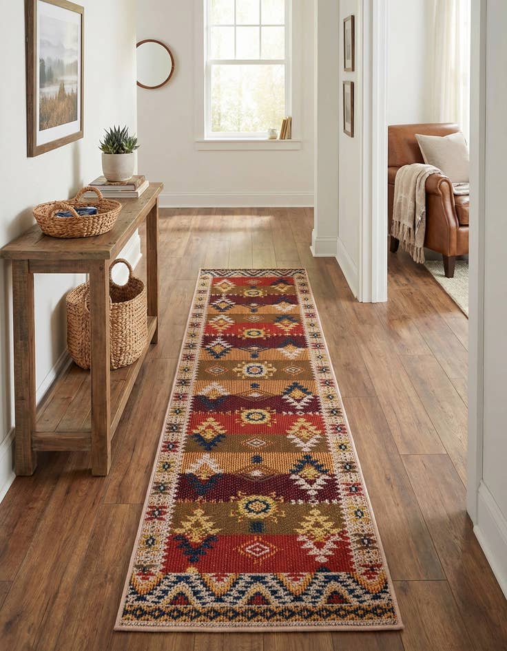 Detail image of 2' x 8' Easy-Clean Baja Indoor / Outdoor Runner Rug
