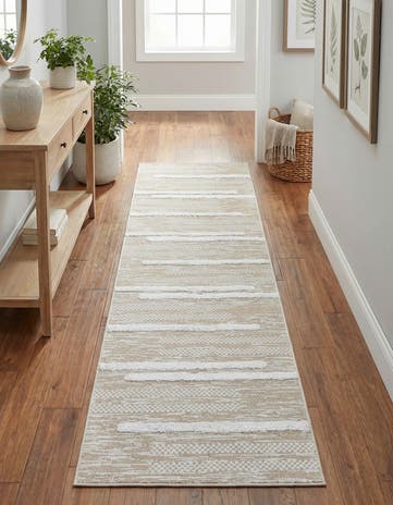Ivory Abbey Runner Rug
