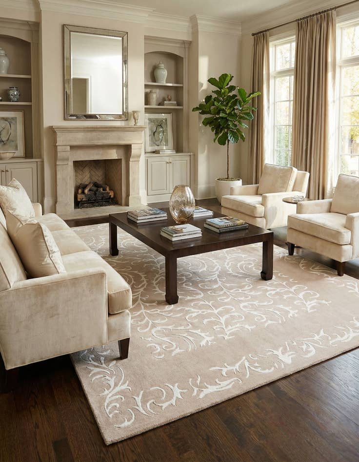 Detail image of 6' 9 x 9' 5  Hand Knotted Darya Rug