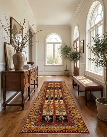 2' 8 x 9' 11 Luribaft Wool Runner Rug