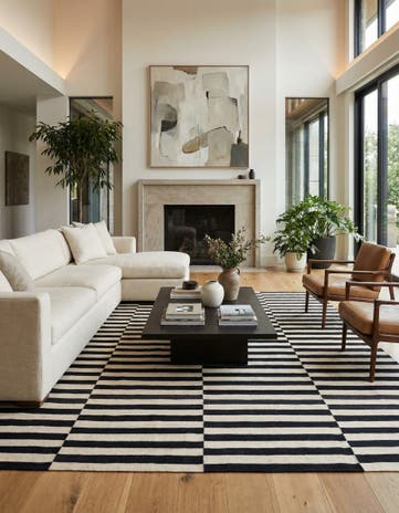 8' 3 x 9' 7 Hand Woven Kilim Modern Wool Rug