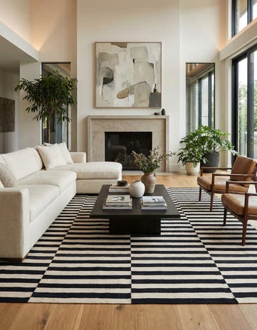 8' 3 x 9' 7 Hand Woven Kilim Modern Wool Rug