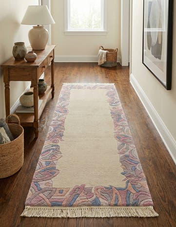 2' 5 x 6' 5 Hand Knotted Tibet Wool Runner Rug