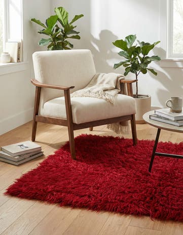 2' 4 x 4' 4 Hand Knotted Moroccan Wool Rug