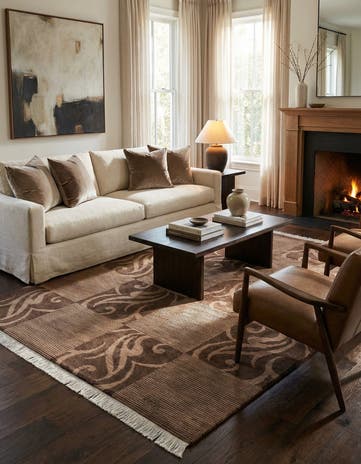 5' 7 x 7' 11 Hand Knotted Darya Wool Rug