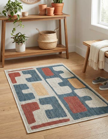 2' x 3' 1 Easy-Clean Baja Indoor / Outdoor Rug