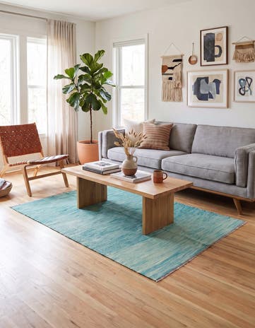 4' x 6' Hand Woven Kilim Modern Wool Rug