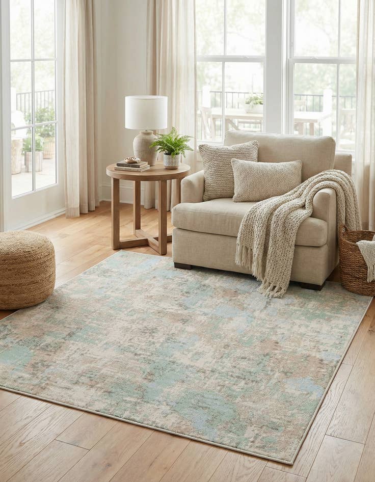 Detail image of 5' x 5' Lotus Square Rug