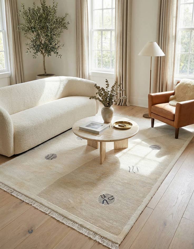 Detail image of 5' 6 x 7' 10  Hand Knotted Darya Wool Rug