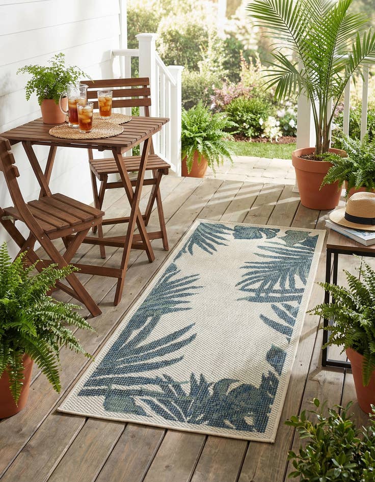 Detail image of 2' x 4'  Washable Baja Indoor / Outdoor Runner Rug