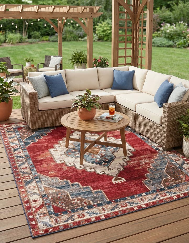 7' 10 x 10' Easy-Clean Traditional Indoor / Ou...