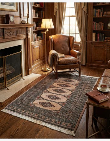 3' 1 x 5' Hand Knotted Bokhara Oriental Wool Rug