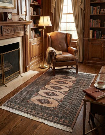 3' 1 x 5' Hand Knotted Bokhara Oriental Wool Rug
