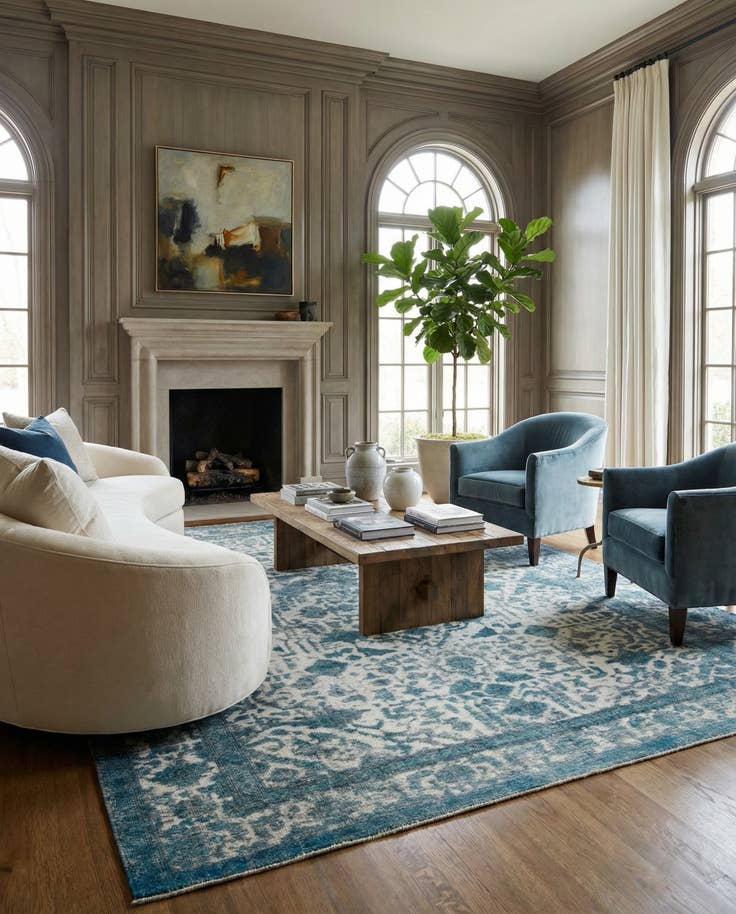 Detail image of 9' 6 x 12' 9 Hand Knotted Ultra Vintage Persian Wool Rug