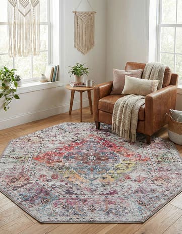 Washable Yara Octagon Rug