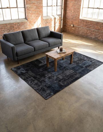 5' x 6' 8 Hand Knotted Ultra Vintage Persian Wool Rug