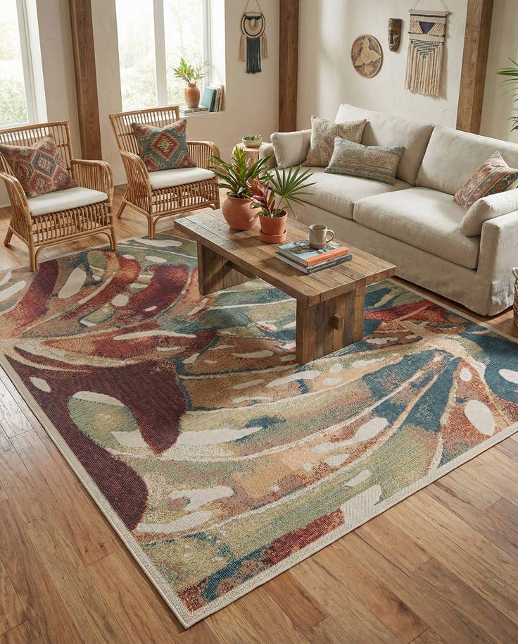 Detail image of 7' 10 x 10' Easy-Clean Baja Indoor / Outdoor Rug