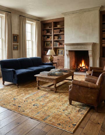8' 1 x 10' Hand Knotted Ariana Rug