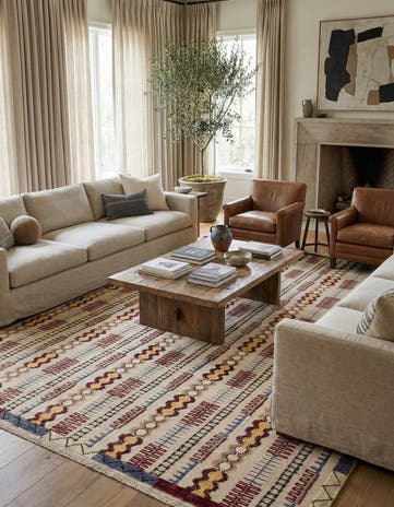 8' 10 x 12' 4 Hand Knotted Darya Wool Rug