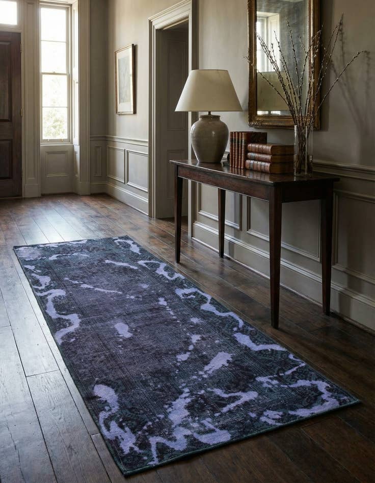 Detail image of 3' 4 x 7' 9  Hand Knotted Ultra Vintage Persian Wool Runner Rug