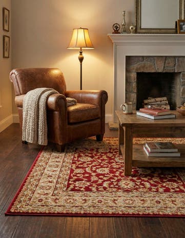 4' x 4' Classic Agra Square Rug