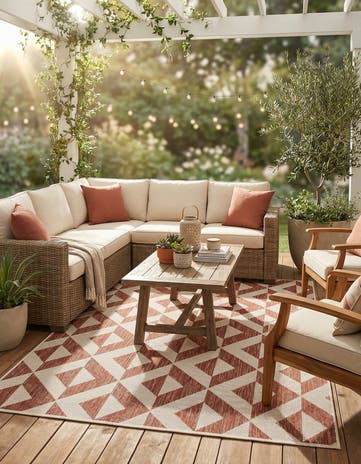 4' x 6' Easy-Clean Jill Zarin Napa Indoor / Outdoor Rug