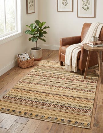 2' 8 x 4' Hand Knotted Modern Ziegler Oriental Rug