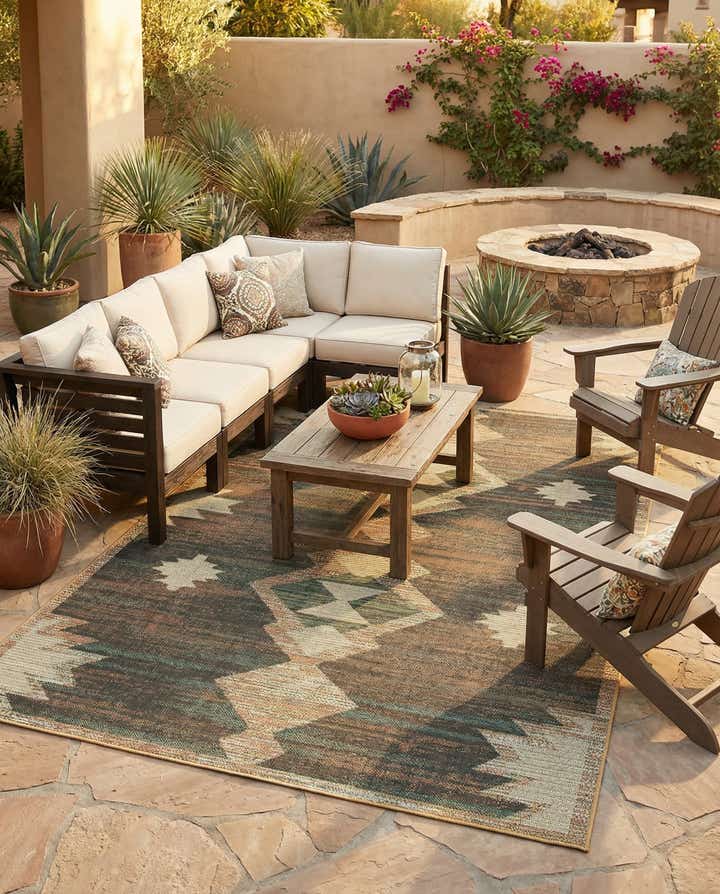 9' x 12' Easy-Clean Baja Indoor / Outdoor Rug