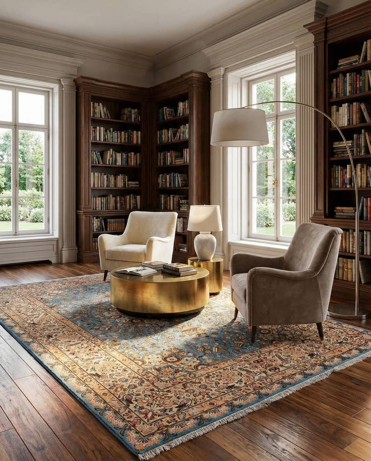 Detail image of 6' 6 x 10' Kashmar Wool Rug