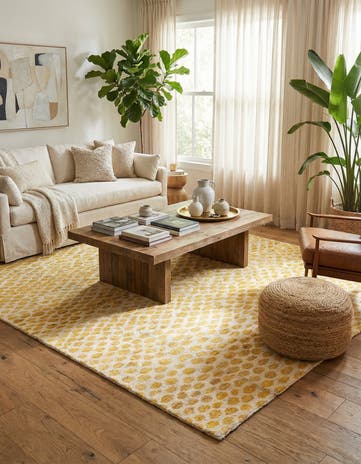 6' 1 x 9' 3 Hand Knotted Moroccan Wool Rug