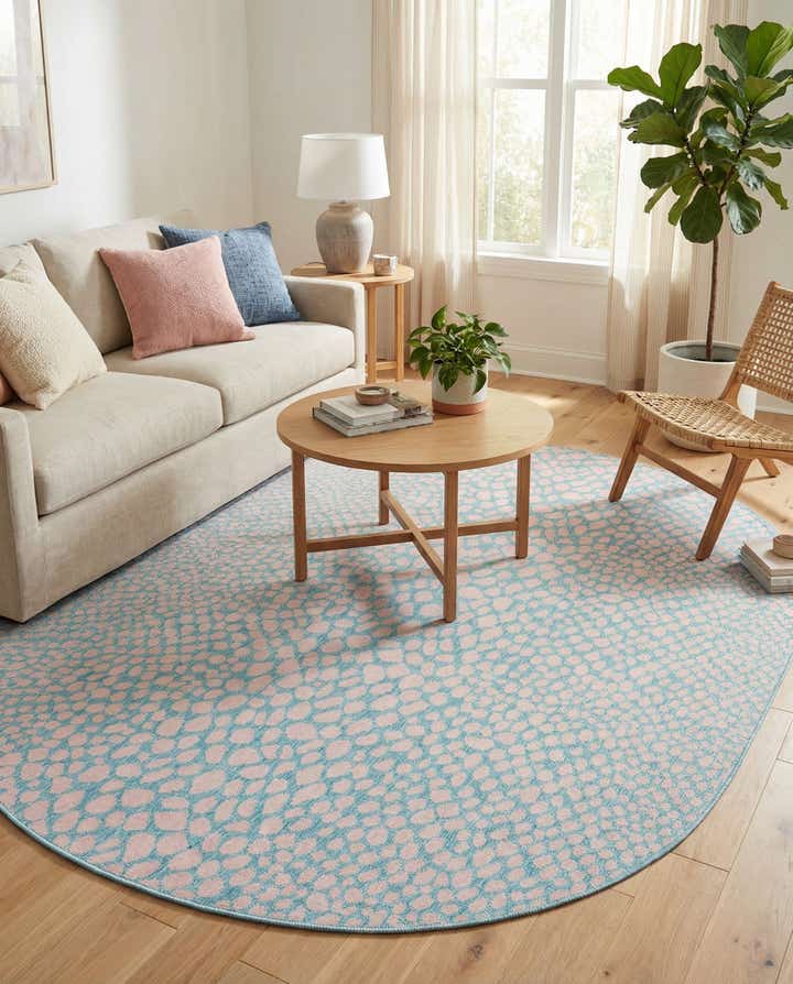 7' 10 x 10' Easy-Clean Jill Zarin Cape Town Indoor / Outdoor Oval Rug