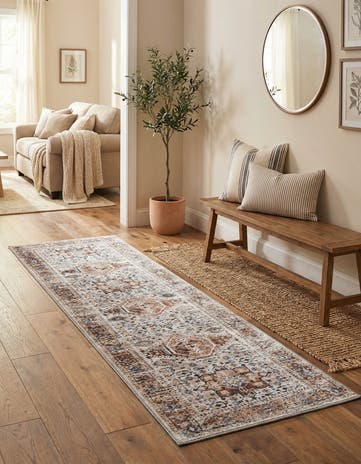 2' x 8' Washable Yara Runner Rug