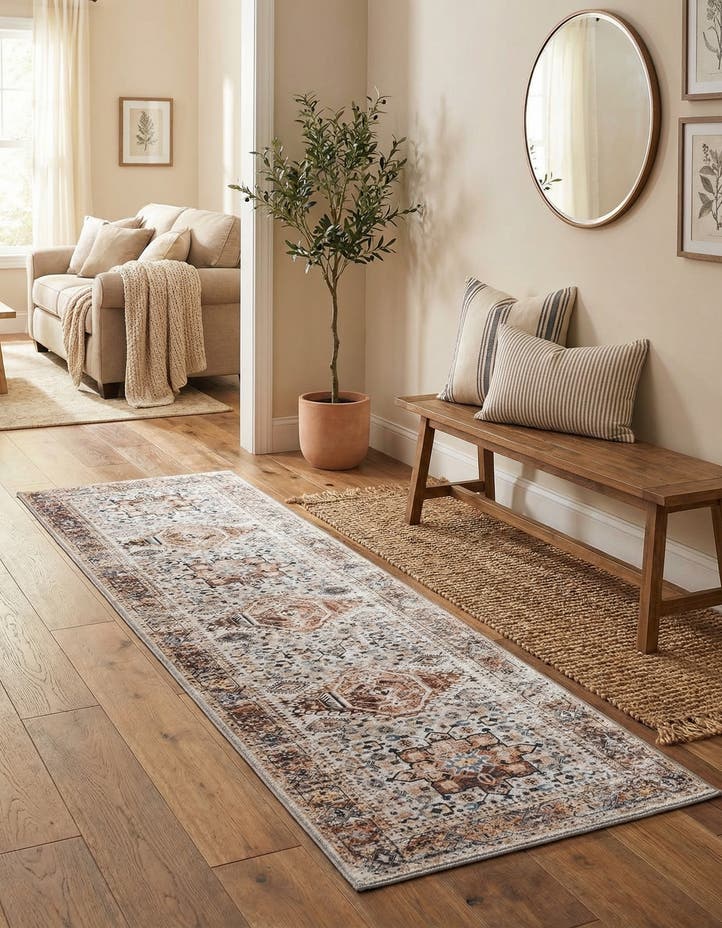 2' x 8' Washable Yara Runner Rug