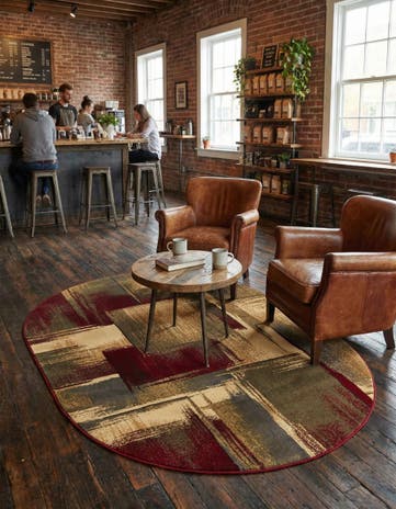 Cafe Oval Rug