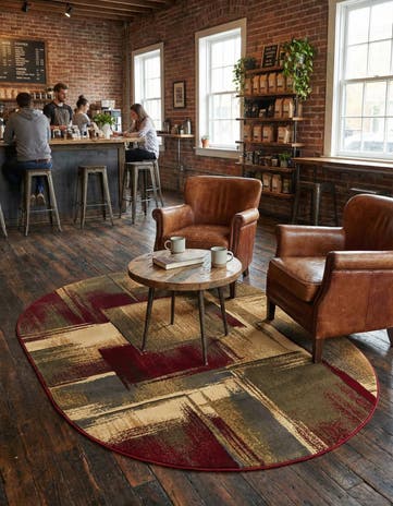 Cafe Oval Rug