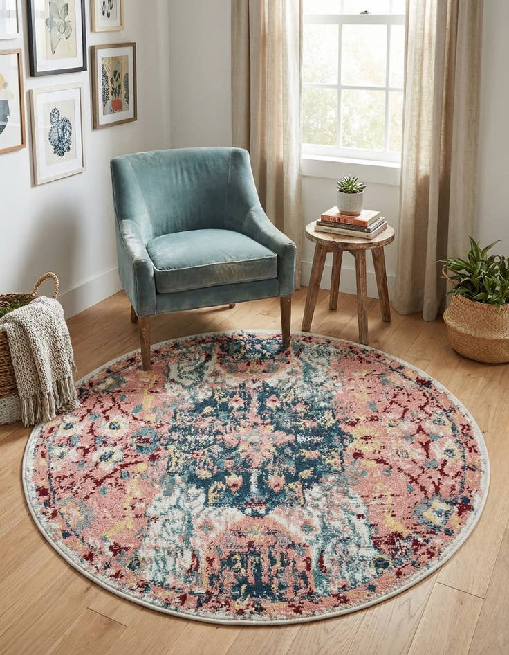 Detail image of 3' 3 x 3' 3 Charleston Round Rug