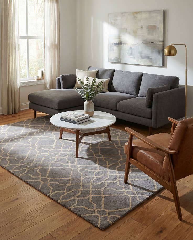 Detail image of 5' 1 x 8' Luna Wool Rug
