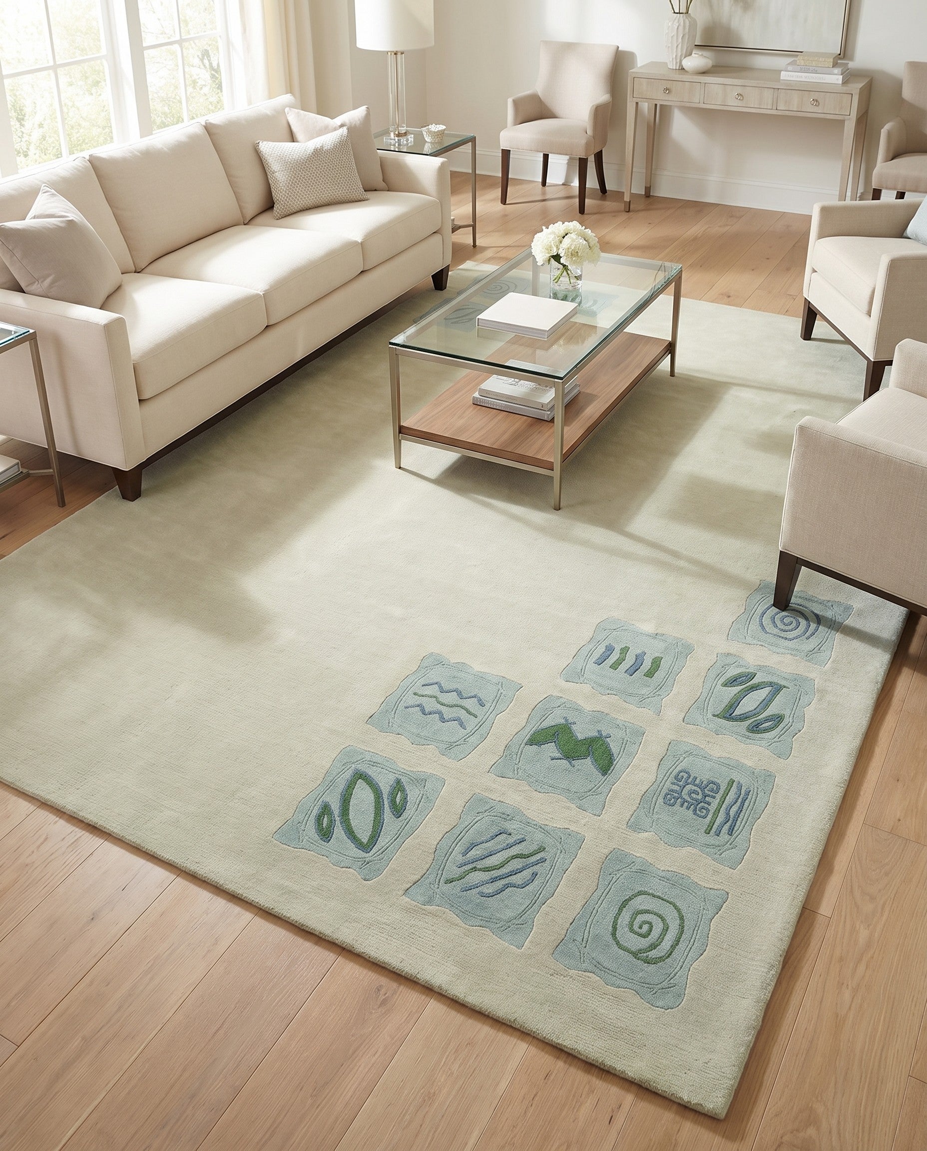 6' 8 x 10' Hand Knotted Nepal Wool Rug