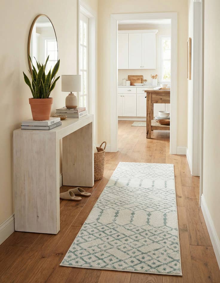 Detail image of 2' x 6' Paxon Trellis Runner Rug