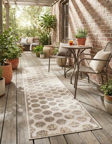 2' x 8' Easy-Clean Sabrina Soto Indoor / Outdoor Runner Rug