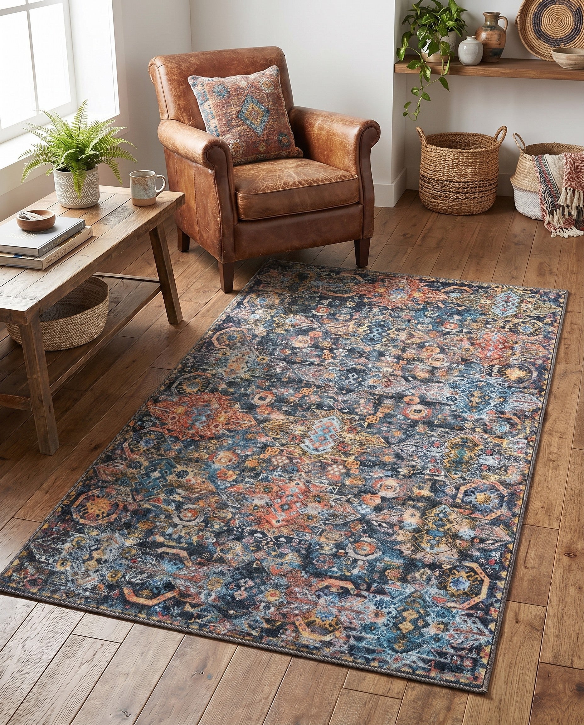 3' 6 x 5' 6 Washable Timeless Rug