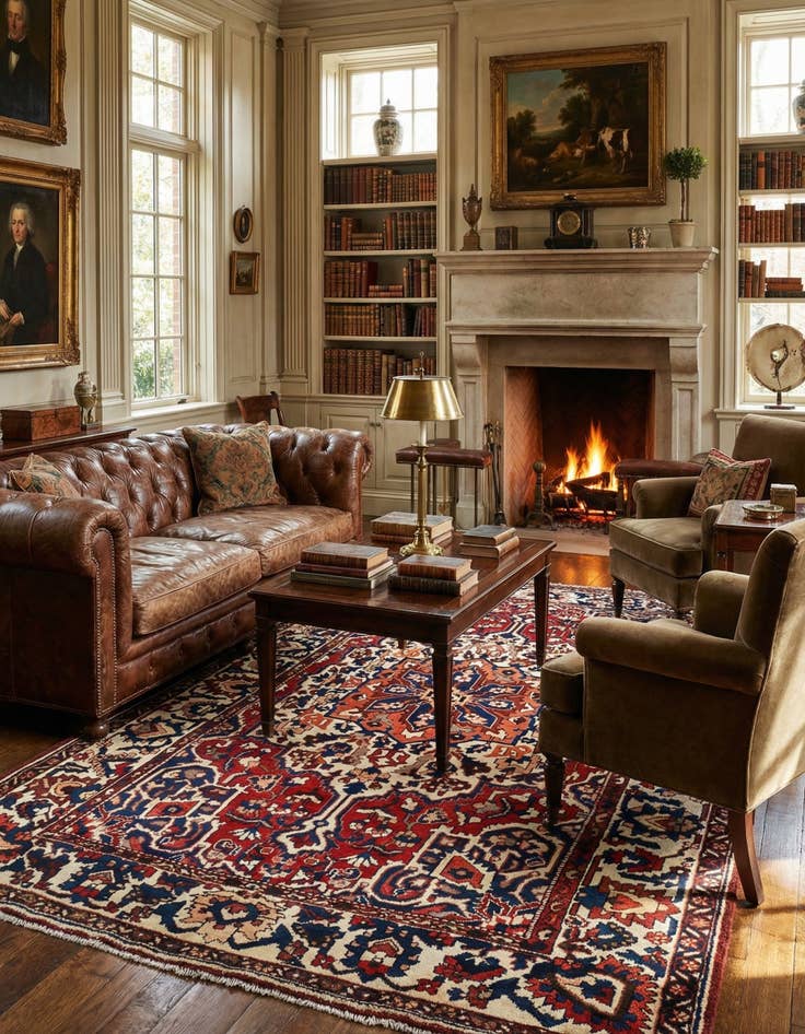 Detail image of 6' 9 x 10' 1 Gharajeh Wool Rug