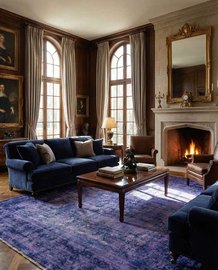9' 7 x 12' 11 Vintage Royal Rug