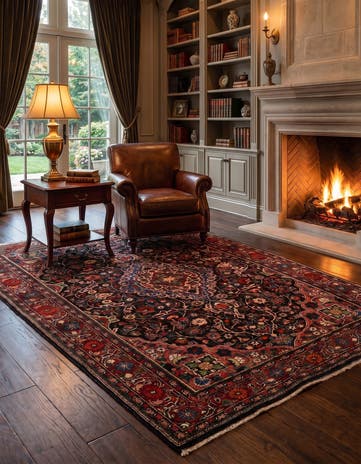 4' 4 x 6' 11 Sarouk Rug