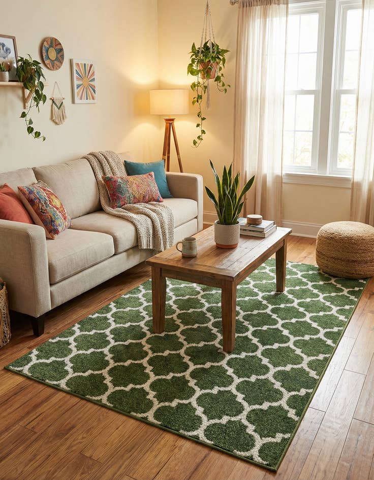 Detail image of  4' x 6' Lattice Rug