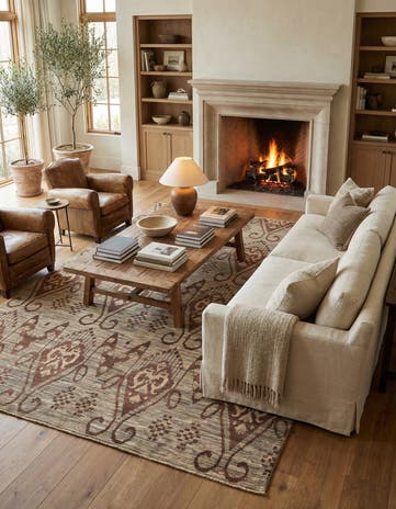5' 7 x 7' 10 Hand Knotted Modern Ziegler Rug
