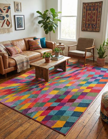 7' x 10' Washable Hyacinth Rug