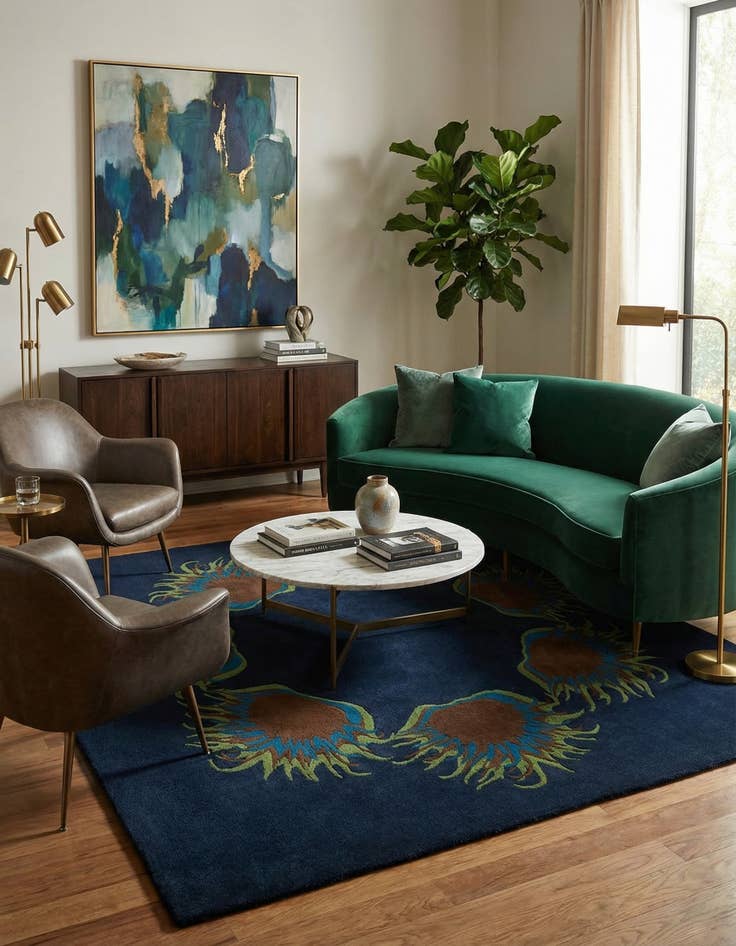 Detail image of  7' 6 x 7' 7 Luna Square Rug